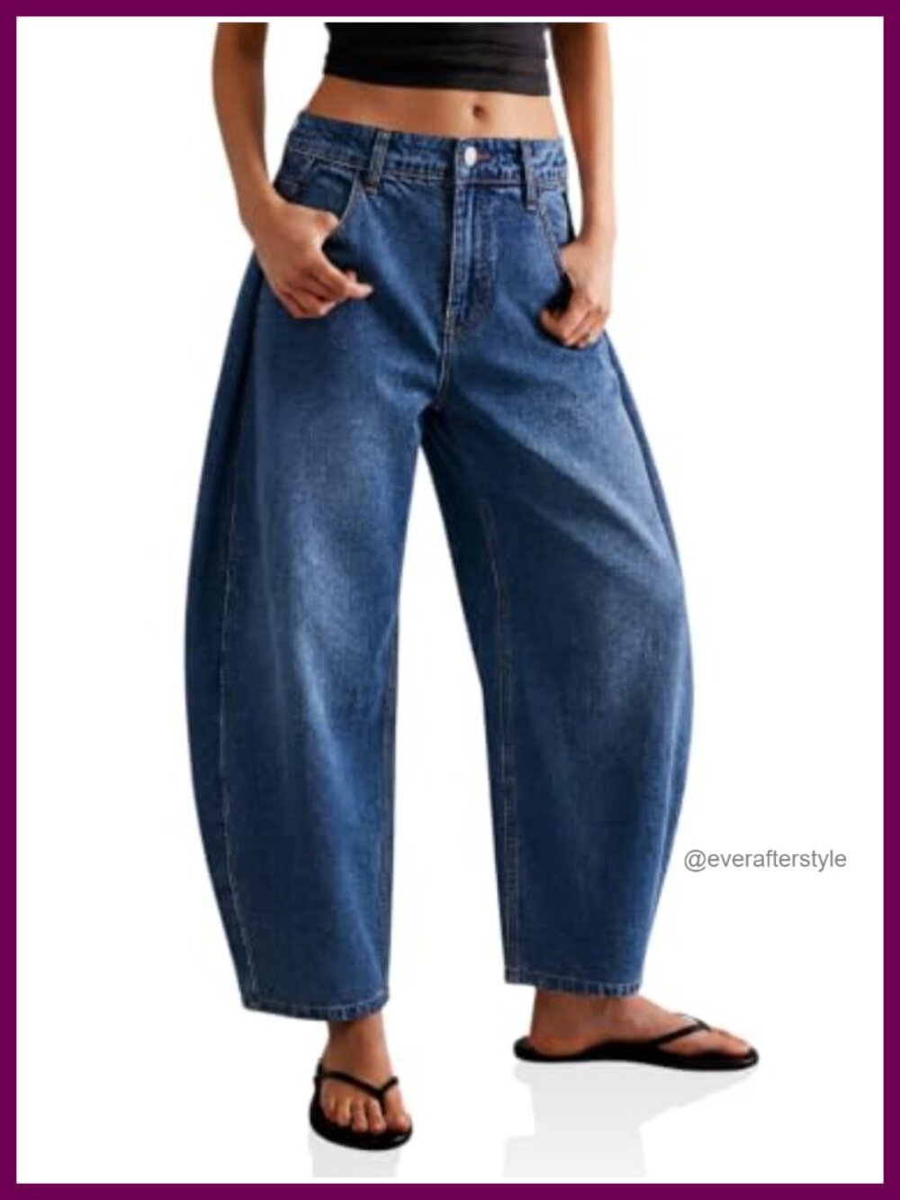 High Waisted Barrel Jeans Wide Leg Pleated Denim Pants